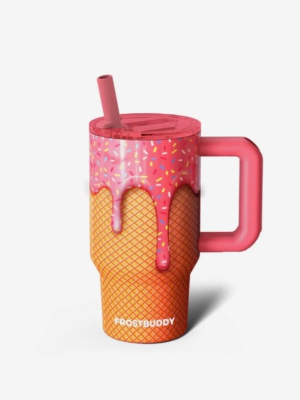 NEW IN BOX Frostbuddy Thicc Buddy 16oz | Pink Ice Cream Mug